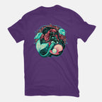 Under The Seas Of Stars – Fantasy Graphic T-Shirt in purple, flat-lay product view