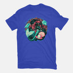 Under The Seas Of Stars – Fantasy Graphic T-Shirt in royal blue, flat-lay product view
