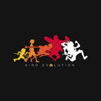 King Evolution – Anime Graphic T-Shirt design artwork for black graphic T-shirt