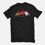King Evolution – Anime Graphic T-Shirt in black, flat-lay product view