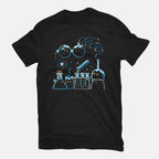 Chemical Kittens – Cat Graphic T-Shirt in black, flat-lay product view