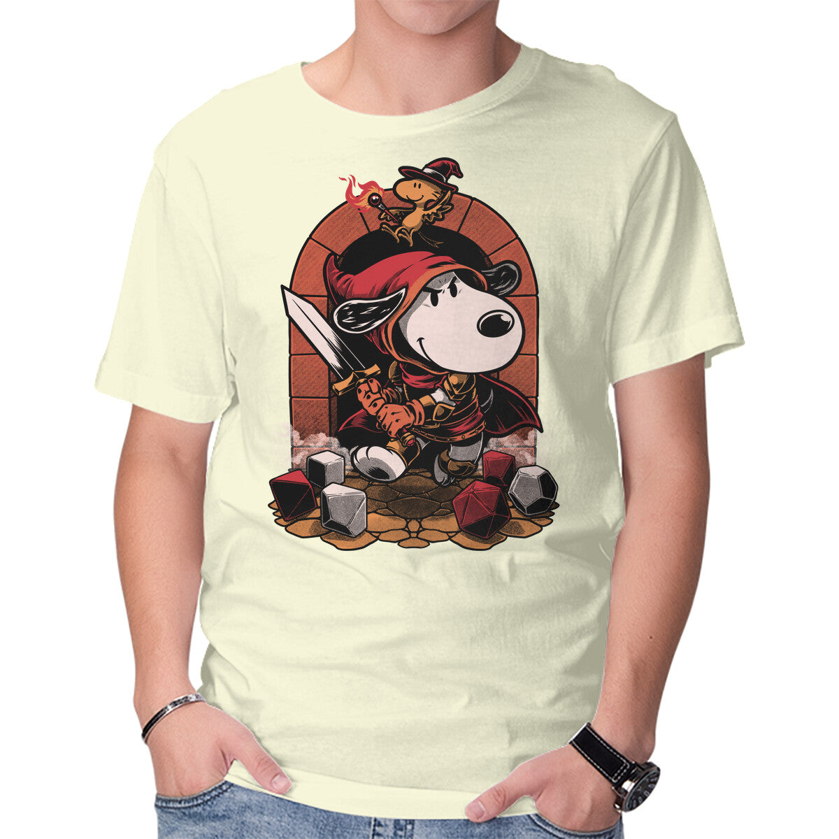 Beagle RPG Adventure – Fantasy Graphic T-Shirt