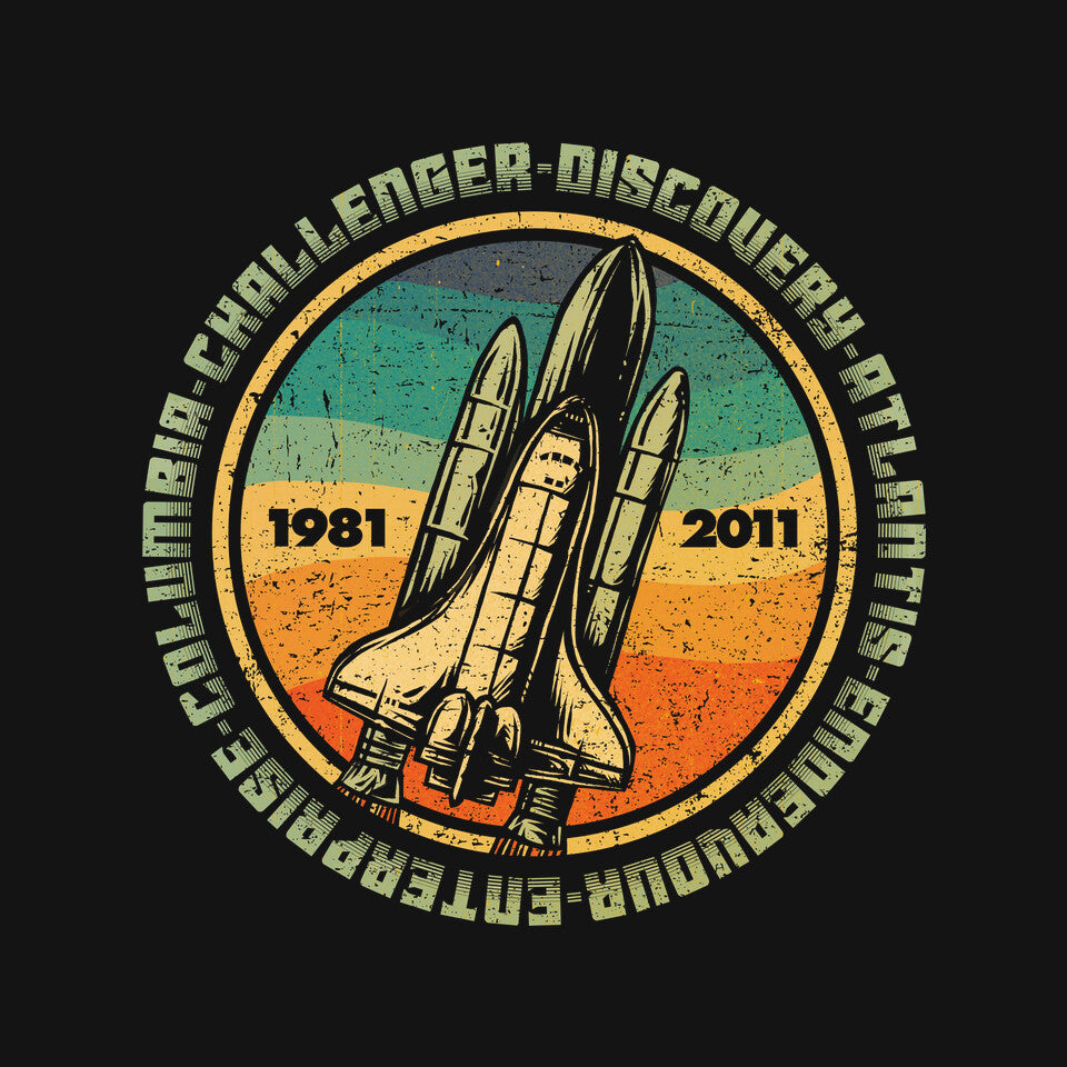 Through Hardship To The Stars Graphic T-Shirt design artwork for black graphic T-shirt