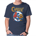 Clobberin Time – Fantasy Graphic T-Shirt in navy, product display