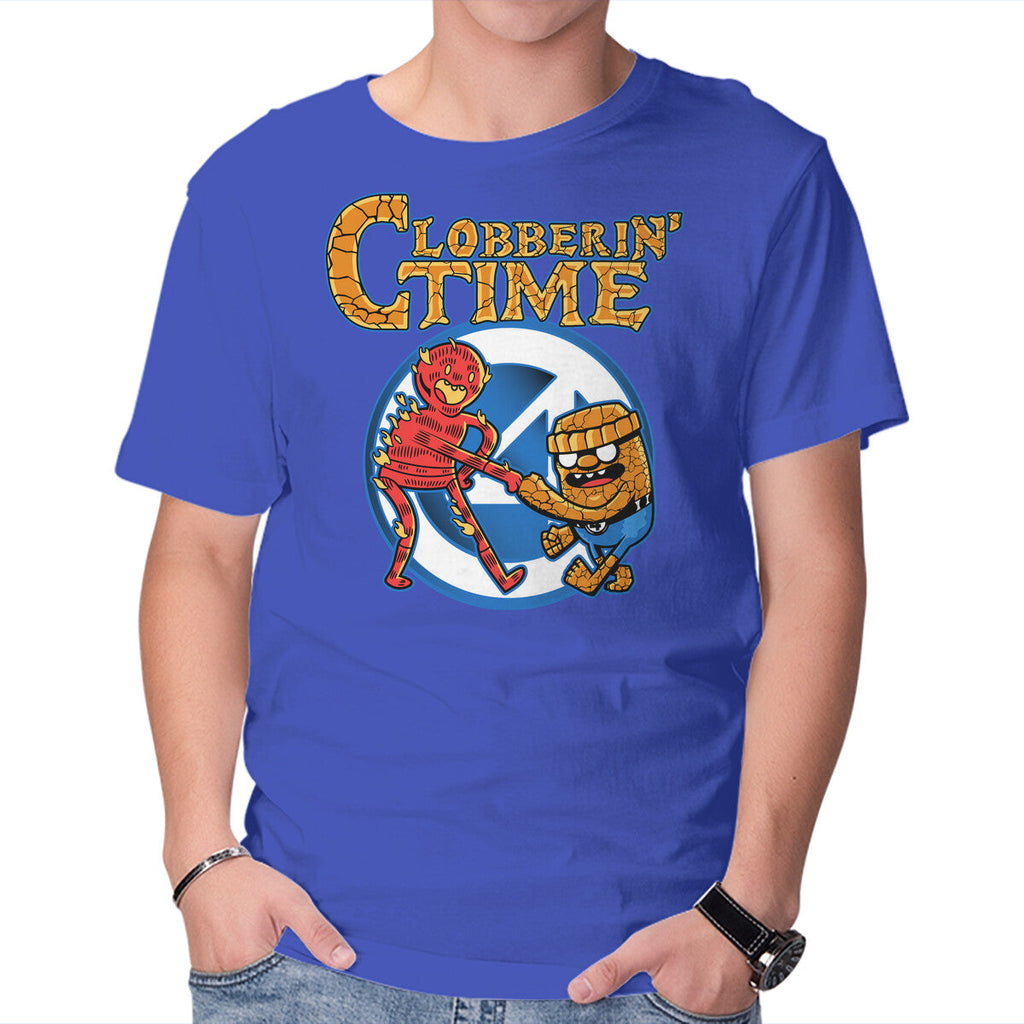 Clobberin Time – Fantasy Graphic T-Shirt in royal blue, product display