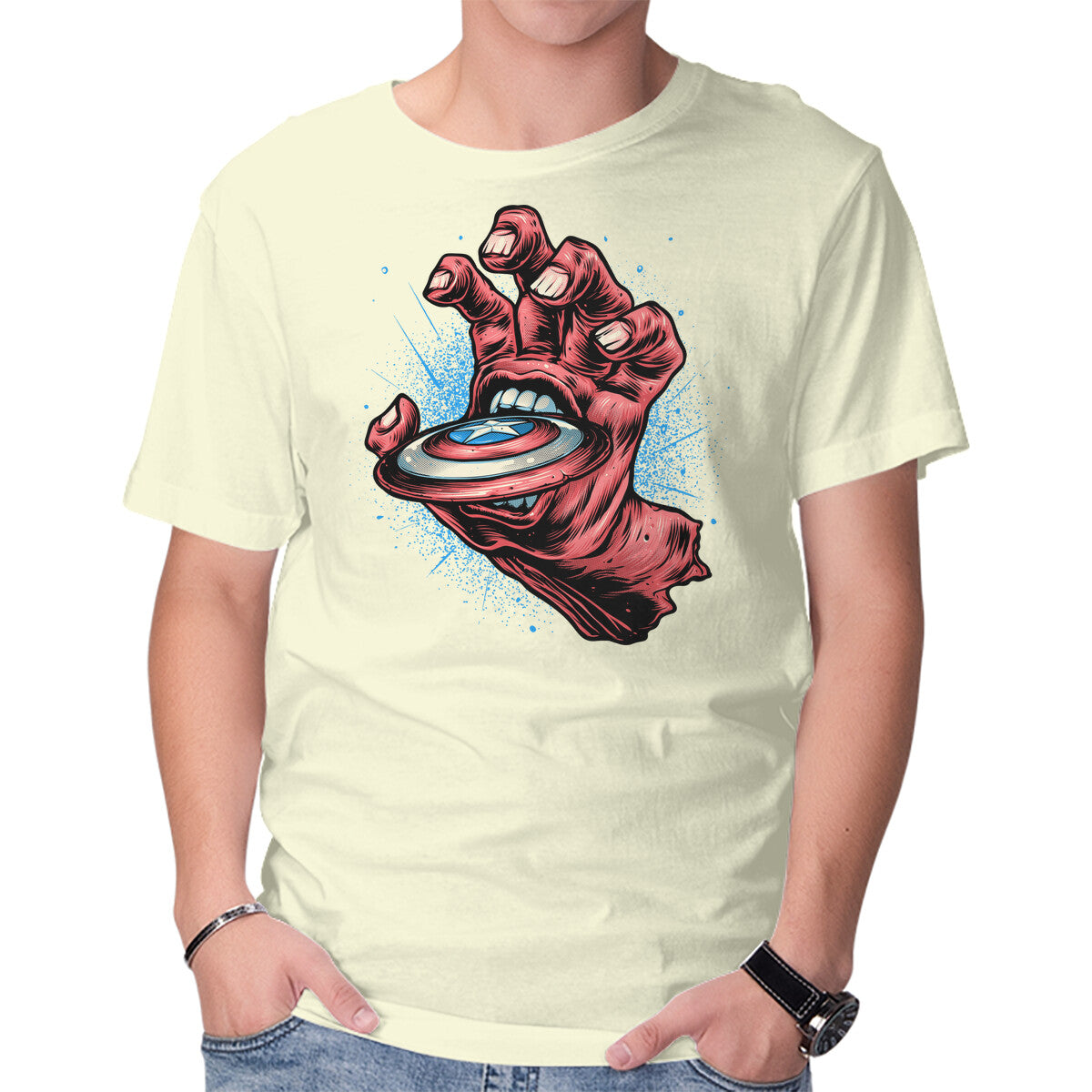 Big Red Hand – Sci-Fi Graphic T-Shirt