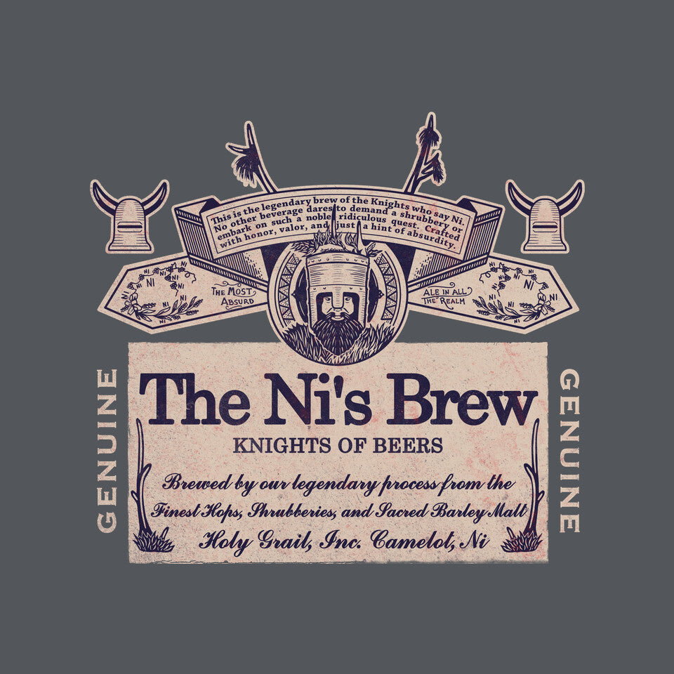 The Ni's Brew – Movie Graphic T-Shirt design artwork for charcoal graphic T-shirt