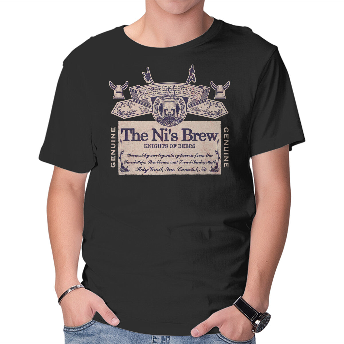The Ni's Brew – Movie Graphic T-Shirt in black, product display