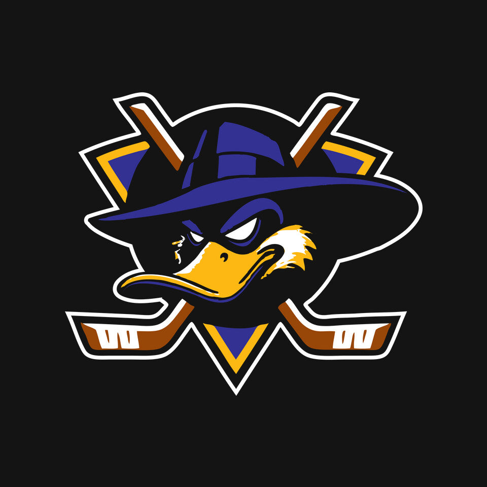 The Darkwing Ducks – Retro Graphic T-Shirt design artwork for black graphic T-shirt