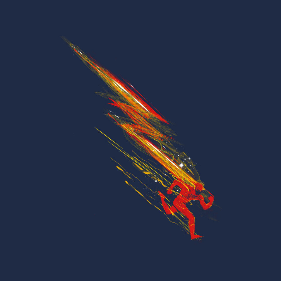 Flashy – Sci-Fi Graphic T-Shirt design artwork for navy graphic T-shirt
