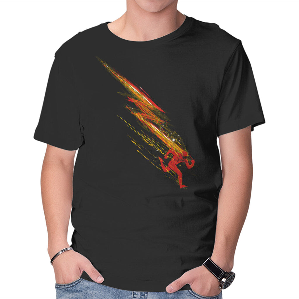 Flashy – Sci-Fi Graphic T-Shirt in black, product display