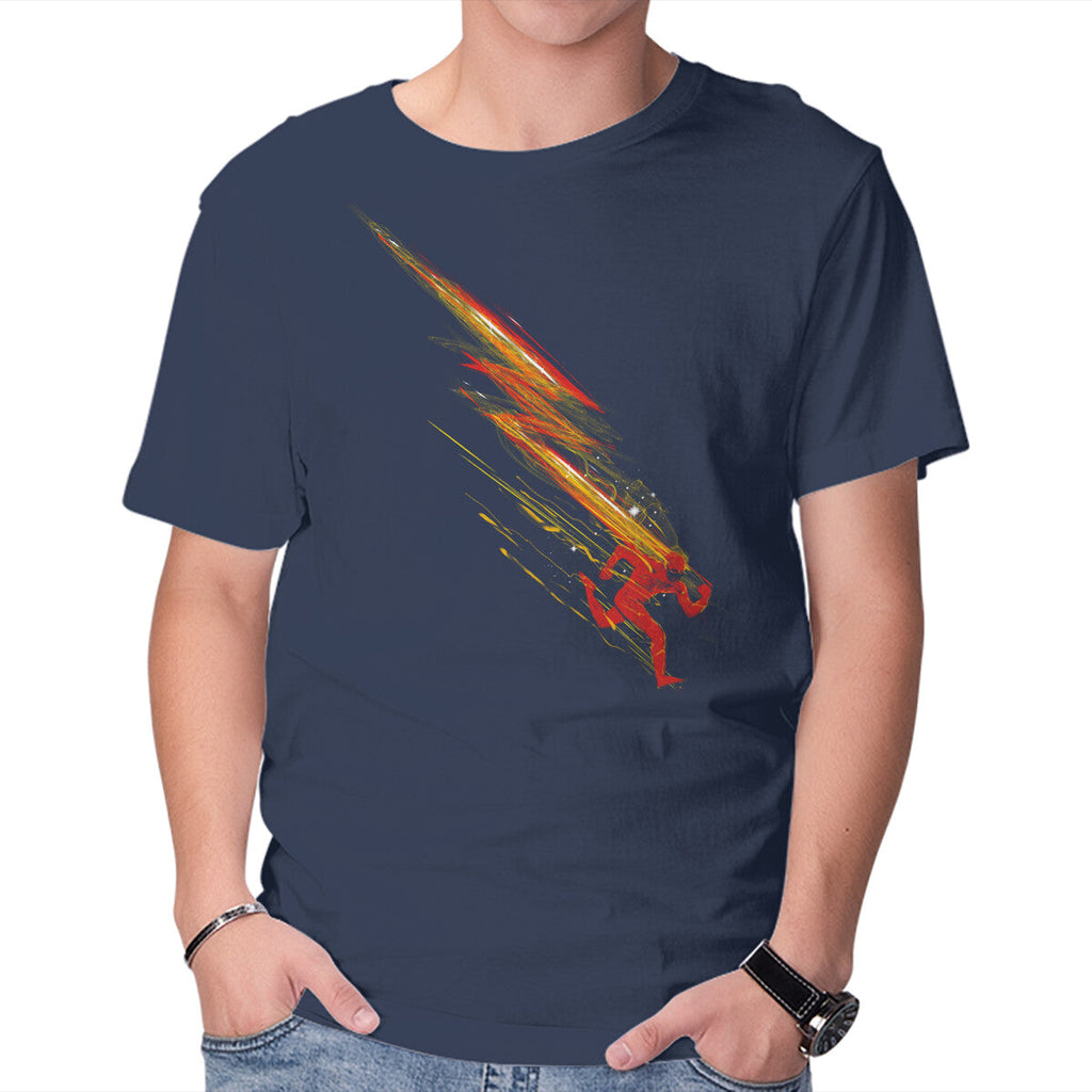 Flashy – Sci-Fi Graphic T-Shirt in navy, product display