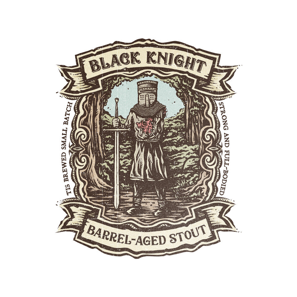 Tis But A Craft Brew – Movie Graphic T-Shirt design artwork for white graphic T-shirt
