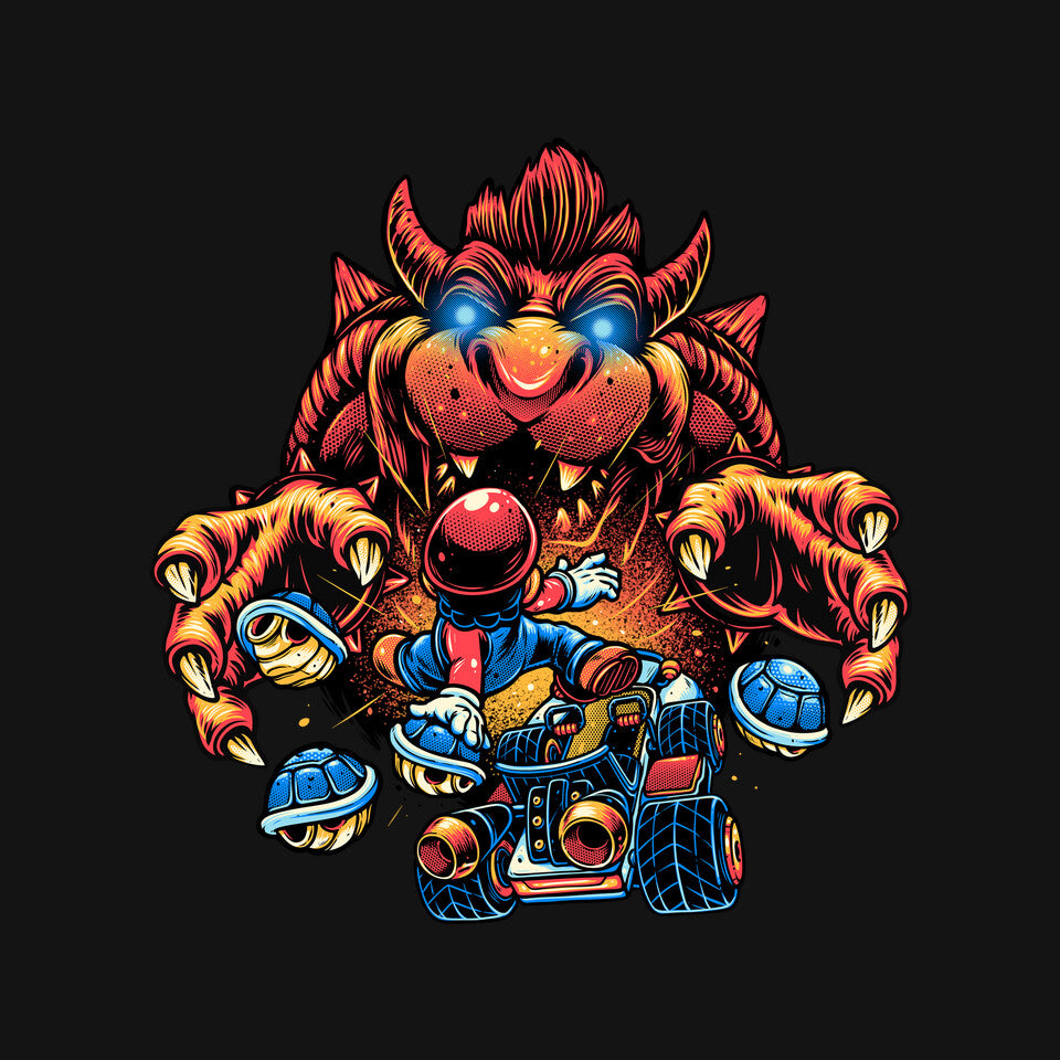 Against The Final Boss – Gaming Graphic T-Shirt design artwork for black graphic T-shirt