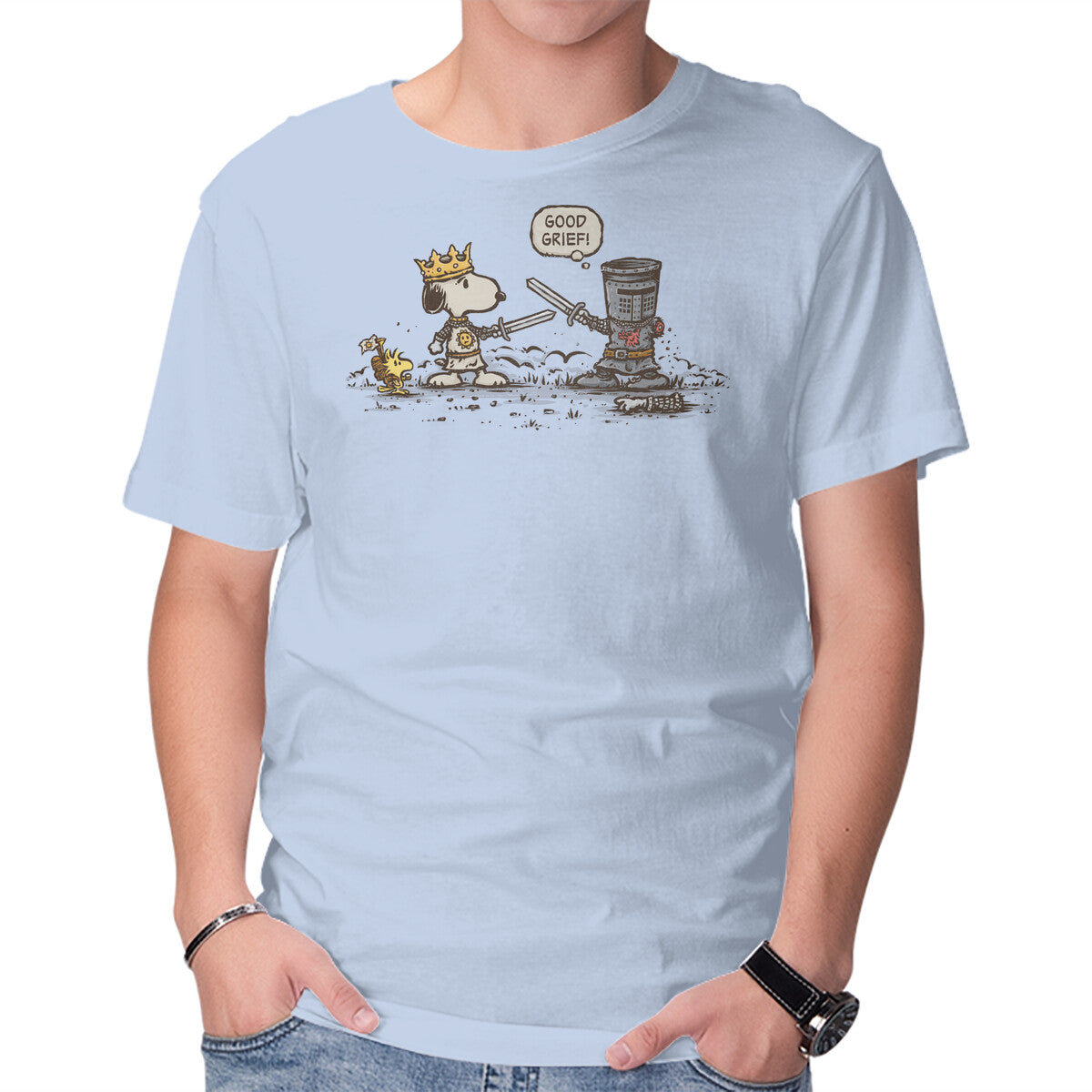 Good Grief – Movie Graphic T-Shirt in blue, product display