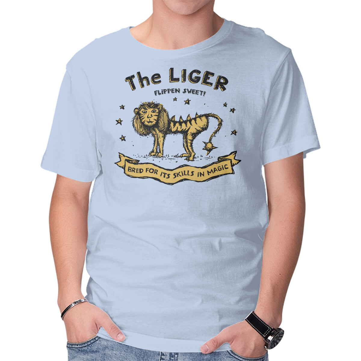 The Liger – Movie Graphic T-Shirt in blue, product display