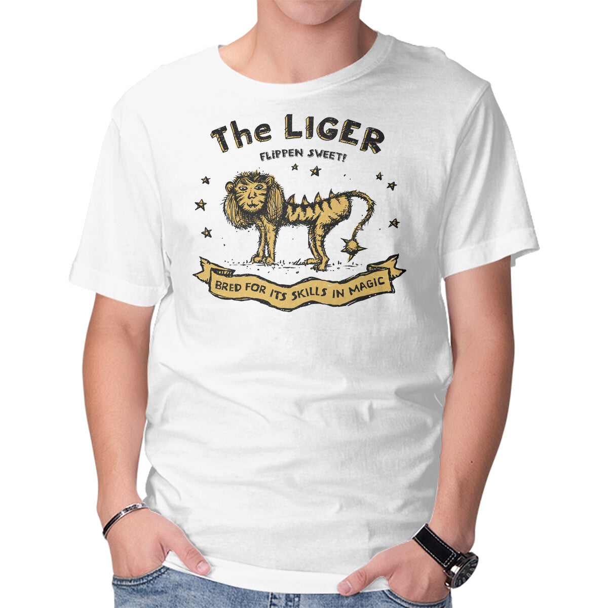 The Liger – Movie Graphic T-Shirt in white, product display