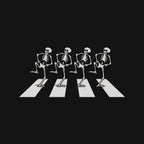 Bony Road – Horror Graphic T-Shirt design artwork for black graphic T-shirt