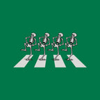 Bony Road – Horror Graphic T-Shirt design artwork for green graphic T-shirt