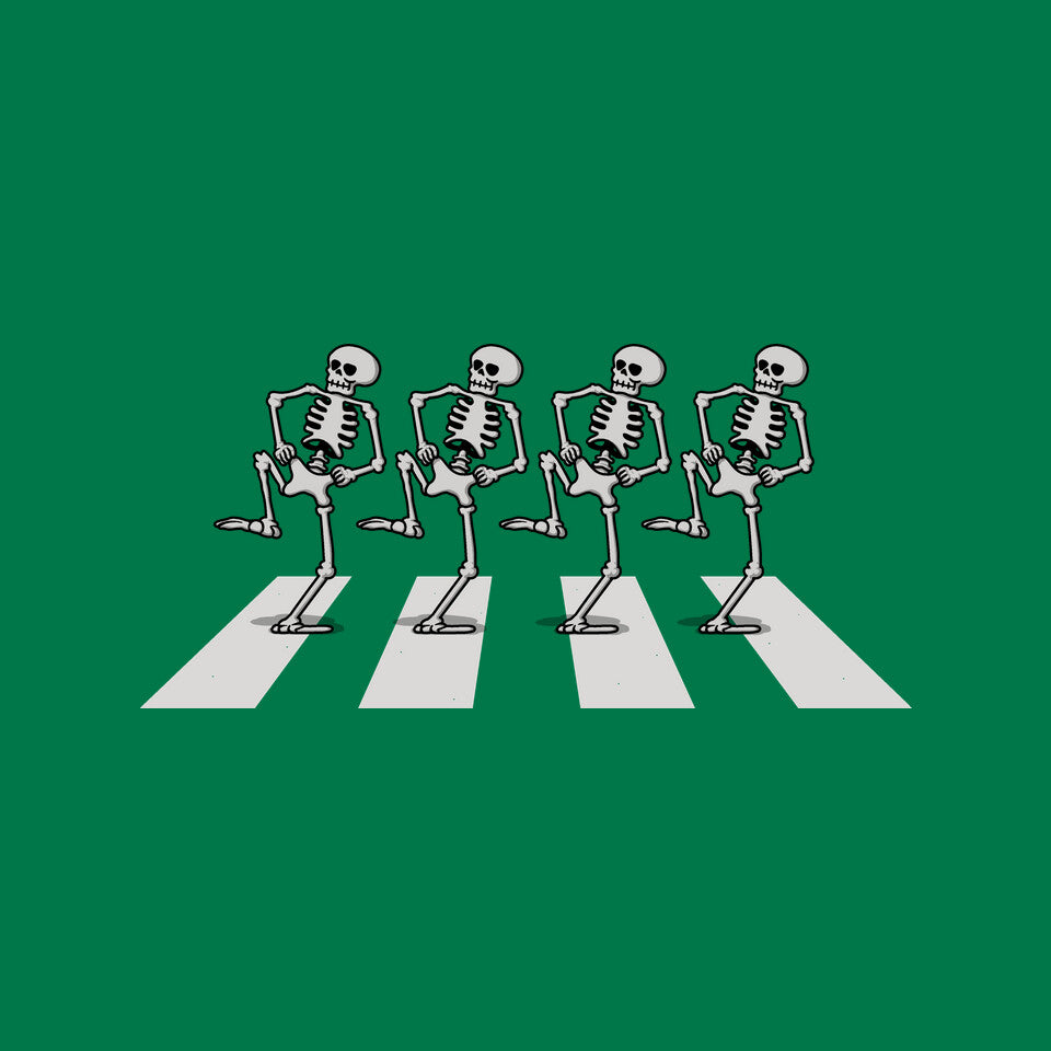 Bony Road – Horror Graphic T-Shirt design artwork for green graphic T-shirt