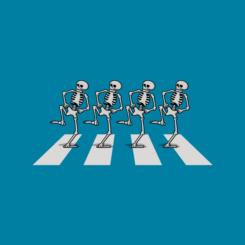 Bony Road – Horror Graphic T-Shirt design artwork for turquoise graphic T-shirt
