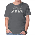 Bony Road – Horror Graphic T-Shirt in charcoal, product display