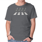 Bony Road – Horror Graphic T-Shirt in charcoal, product display