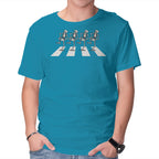 Bony Road – Horror Graphic T-Shirt in turquoise, product display
