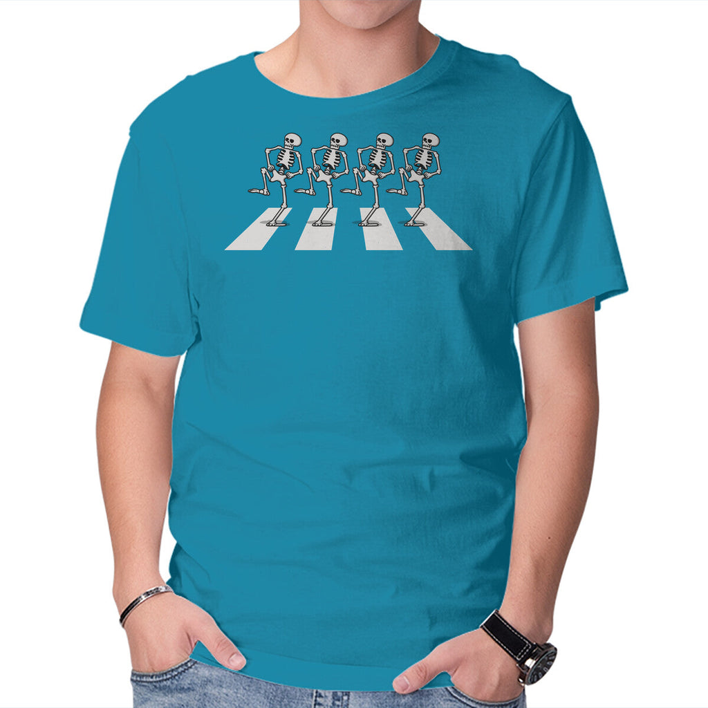 Bony Road – Horror Graphic T-Shirt in turquoise, product display