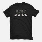 Bony Road – Horror Graphic T-Shirt in black, flat-lay product view