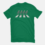Bony Road – Horror Graphic T-Shirt in green, flat-lay product view