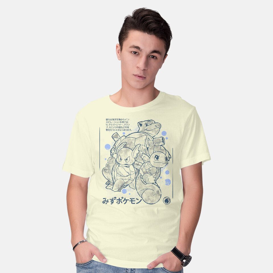 Water Starter Sumi-e – Anime Graphic T-Shirt