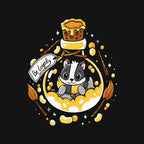 Loyal Potion – Fantasy Graphic T-Shirt design artwork for black graphic T-shirt