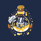 Loyal Potion – Fantasy Graphic T-Shirt design artwork for navy graphic T-shirt