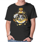 Loyal Potion – Fantasy Graphic T-Shirt in black, product display