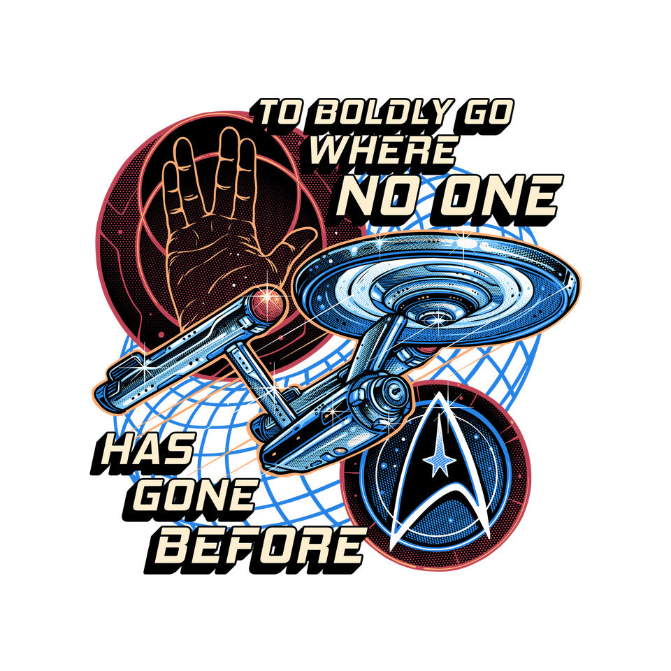 To The Stars And Back – Sci-Fi Graphic T-Shirt design artwork for white graphic T-shirt