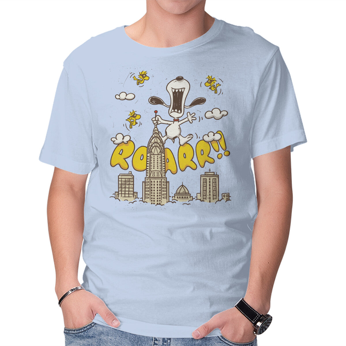 Beagle Kong – Movie Graphic T-Shirt in blue, product display
