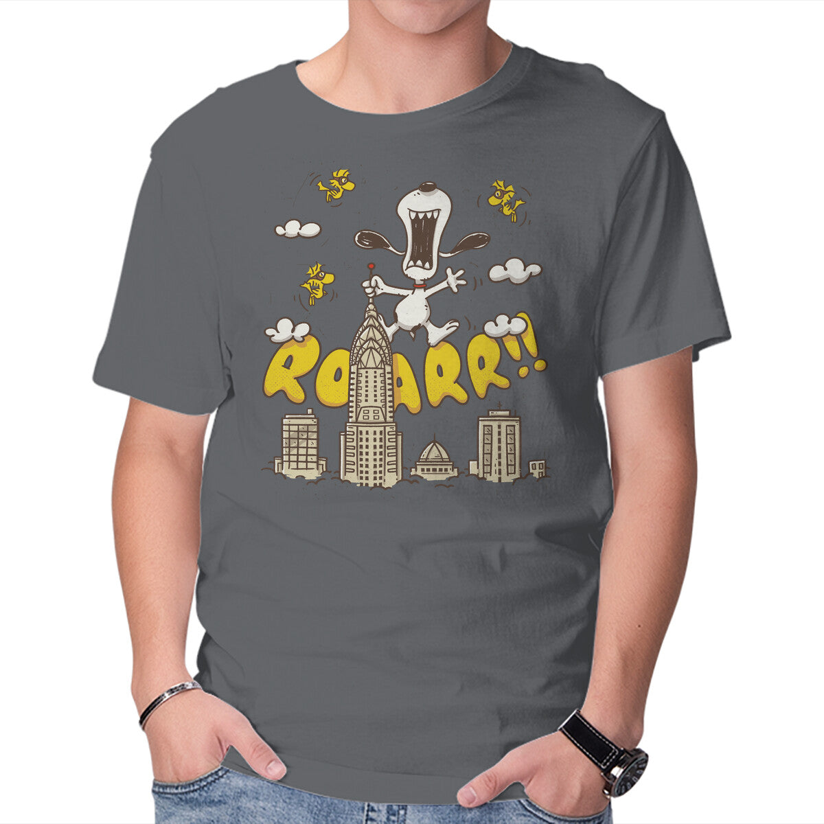 Beagle Kong – Movie Graphic T-Shirt in charcoal, product display