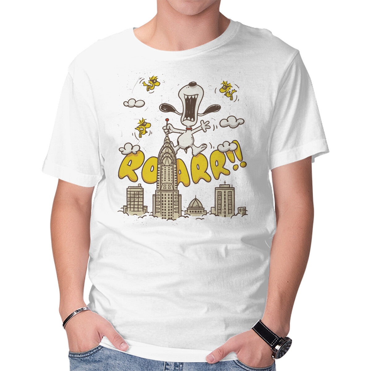 Beagle Kong – Movie Graphic T-Shirt in white, product display