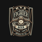 Rye Fighter – Sci-Fi Graphic T-Shirt design artwork for black graphic T-shirt