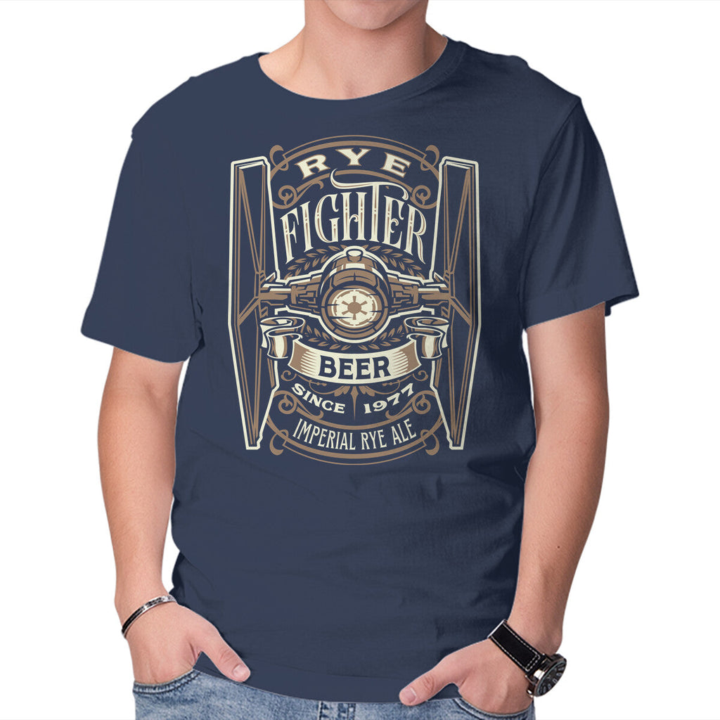 Rye Fighter – Sci-Fi Graphic T-Shirt in navy, product display