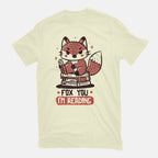 Fox You I'm Reading – Animal Graphic T-Shirt