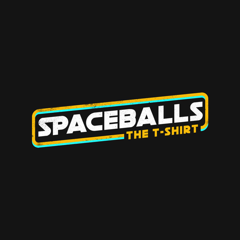 Spaceballs The T-Shirt design artwork for black graphic T-shirt