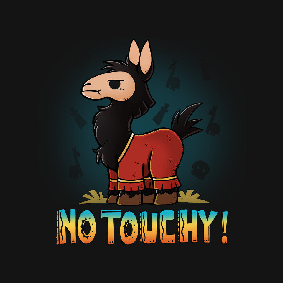 No Touchy – Movie Graphic T-Shirt design artwork for black graphic T-shirt