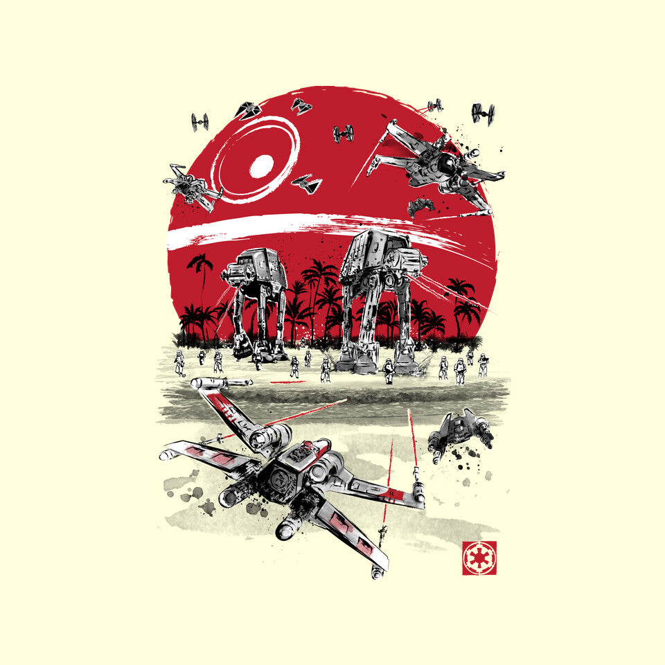 Battle On The Beach – Sci-Fi Graphic T-Shirt