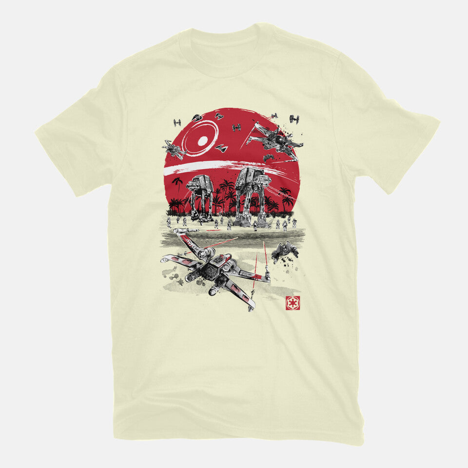 Battle On The Beach – Sci-Fi Graphic T-Shirt