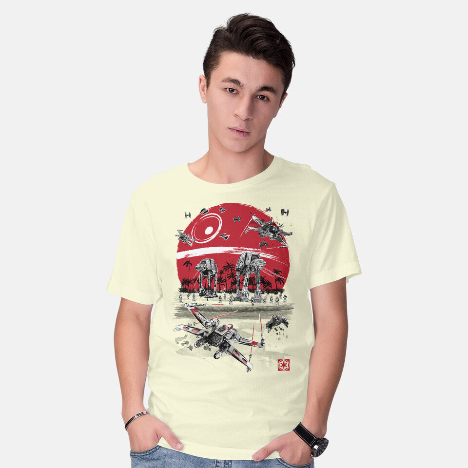 Battle On The Beach – Sci-Fi Graphic T-Shirt