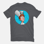 Controller – Movie Graphic T-Shirt in charcoal, flat-lay product view