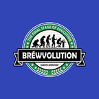 Brewvolution – Funny Graphic T-Shirt design artwork for royal blue graphic T-shirt