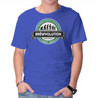 Brewvolution – Funny Graphic T-Shirt in royal blue, product display